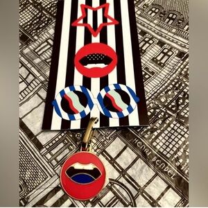 Craig & Karl X Henri Bendel Lip Key Holder or Bag Charm RARE